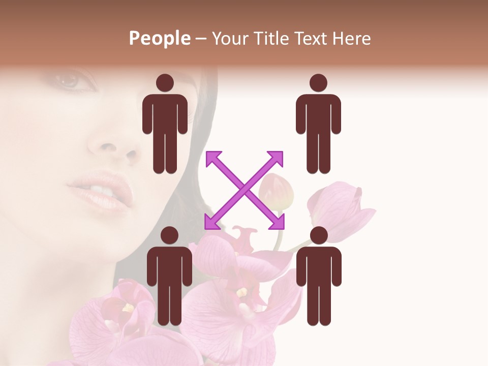 Female Close Up Face PowerPoint Template