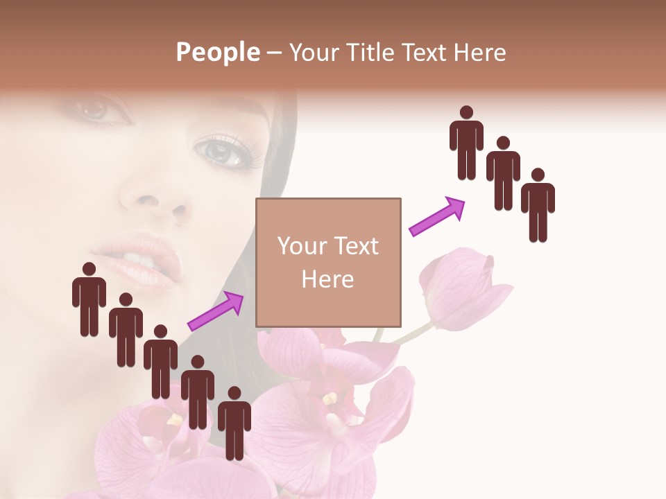 Female Close Up Face PowerPoint Template