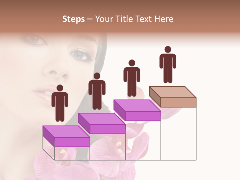 Female Close Up Face PowerPoint Template