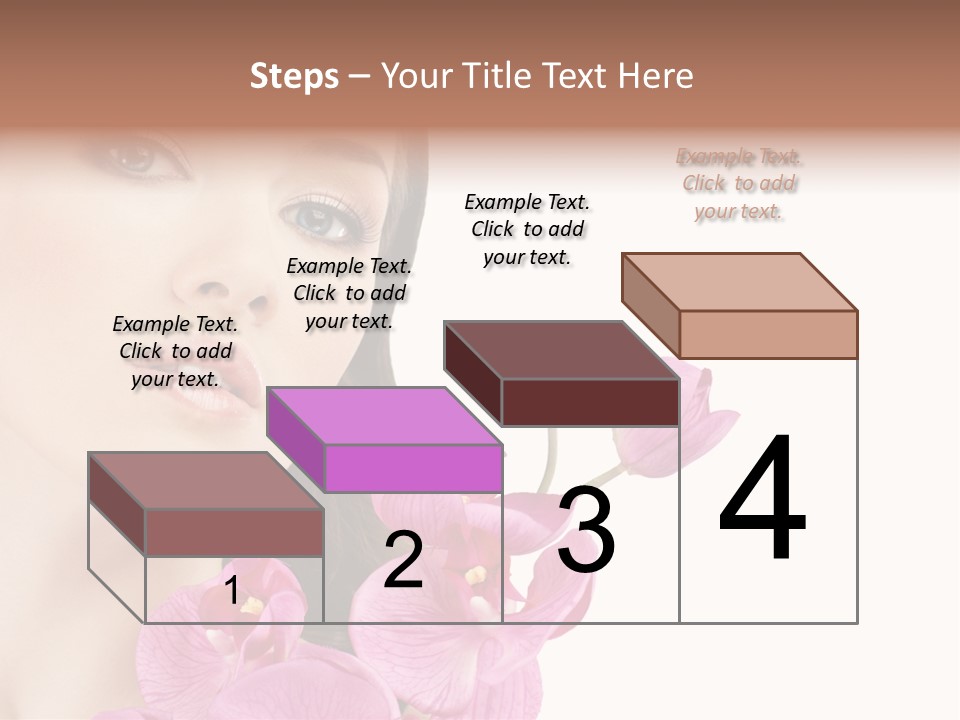 Female Close Up Face PowerPoint Template