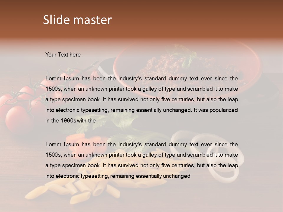 Meal Flat Dish PowerPoint Template