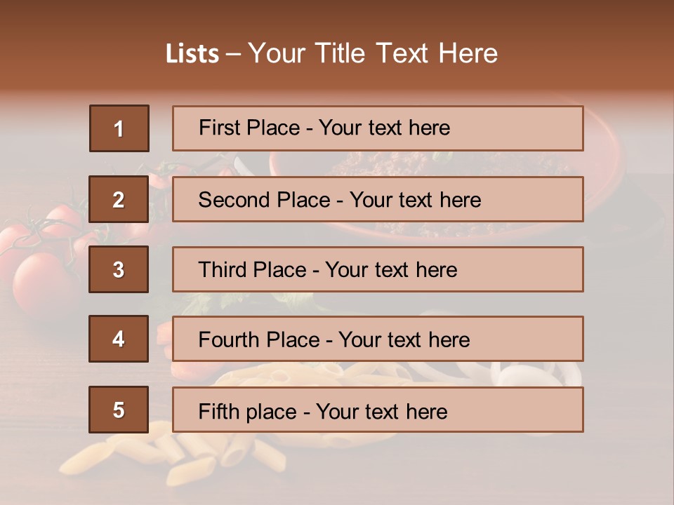 Meal Flat Dish PowerPoint Template