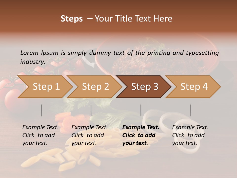 Meal Flat Dish PowerPoint Template