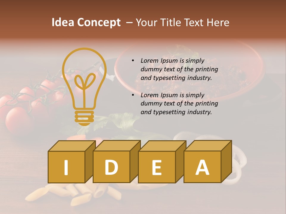 Meal Flat Dish PowerPoint Template