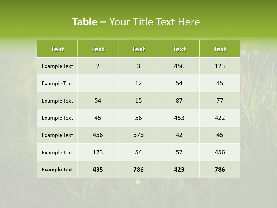 Year Plant Love PowerPoint Template