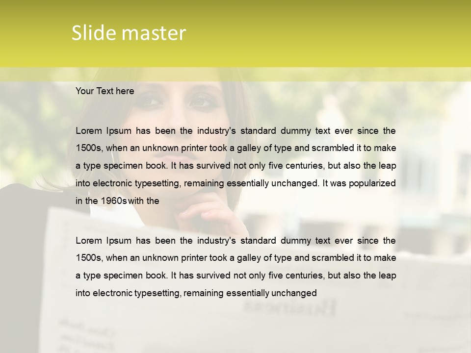 Tree Hair Confidence PowerPoint Template