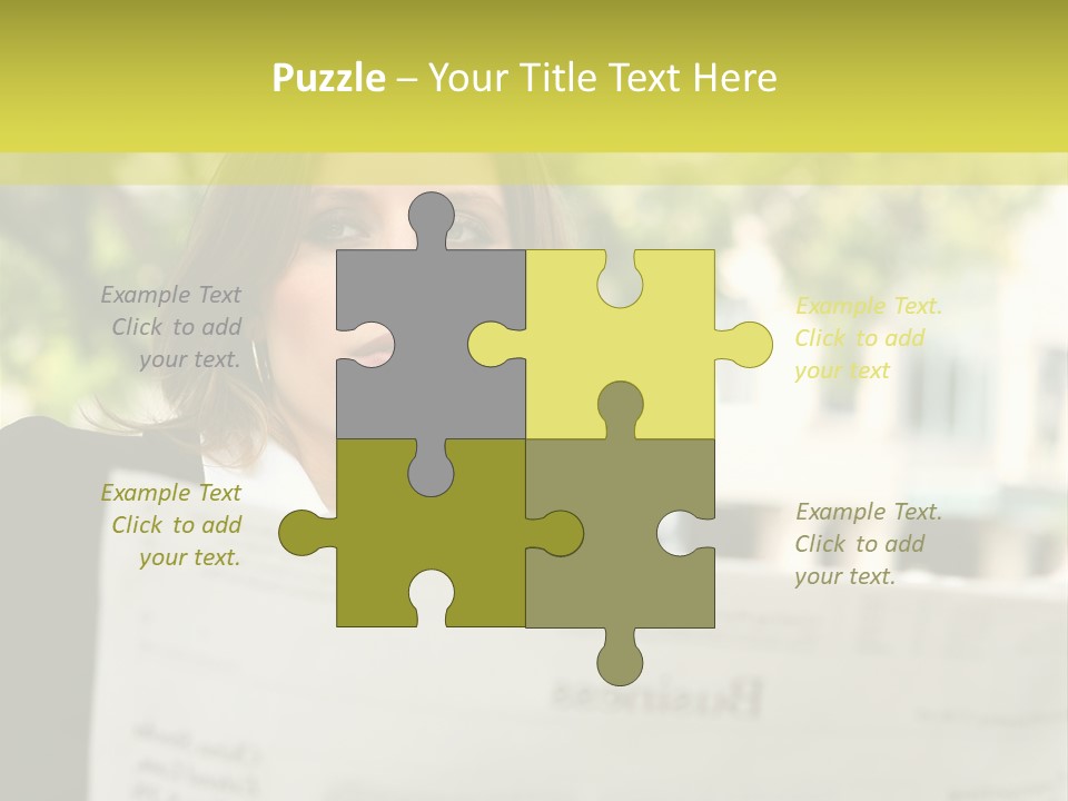 Tree Hair Confidence PowerPoint Template