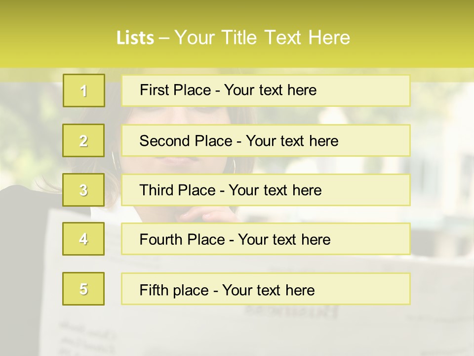 Tree Hair Confidence PowerPoint Template