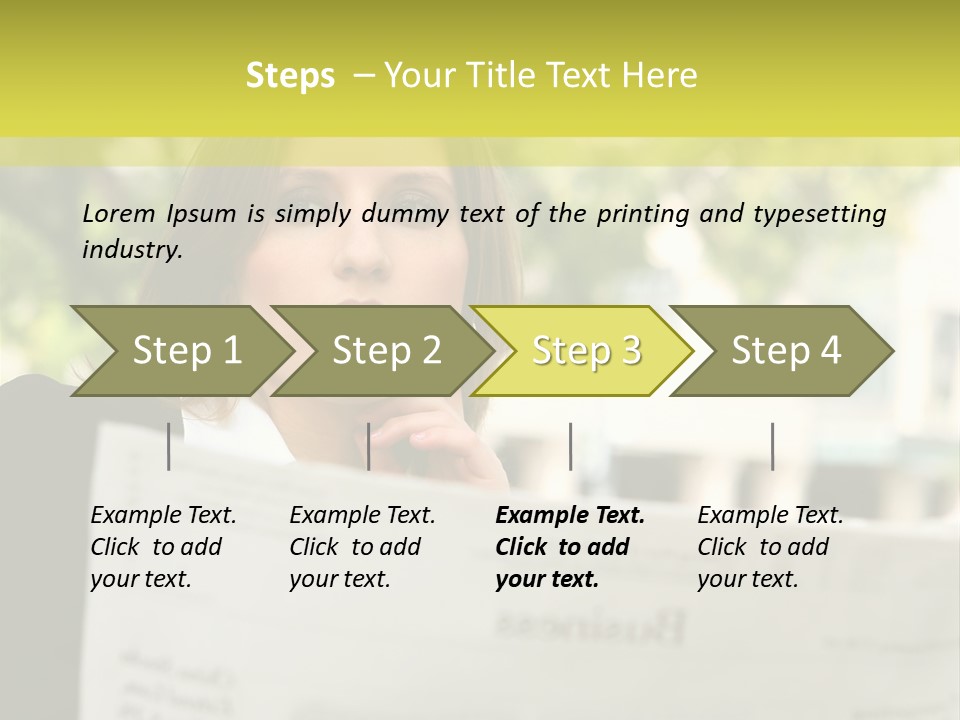 Tree Hair Confidence PowerPoint Template