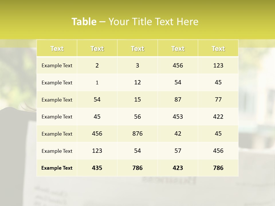 Tree Hair Confidence PowerPoint Template