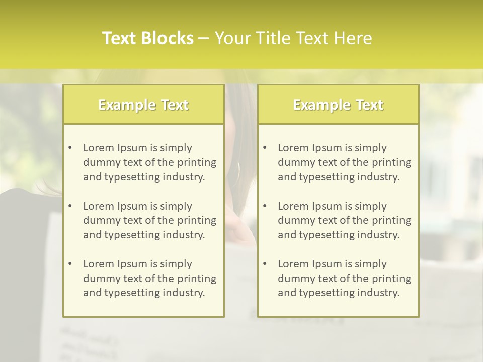 Tree Hair Confidence PowerPoint Template