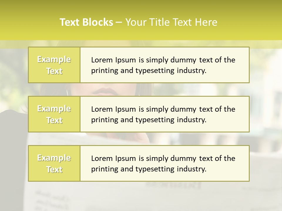 Tree Hair Confidence PowerPoint Template