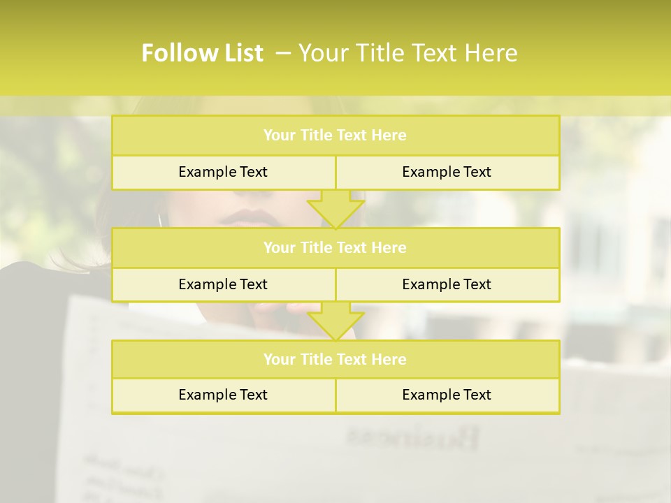 Tree Hair Confidence PowerPoint Template