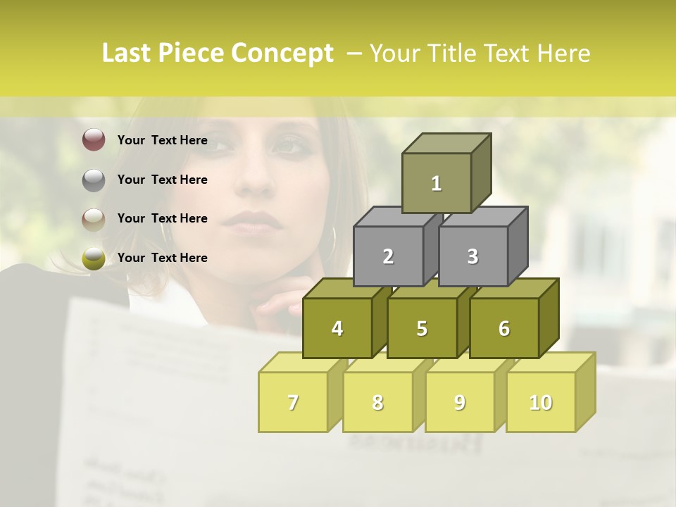Tree Hair Confidence PowerPoint Template