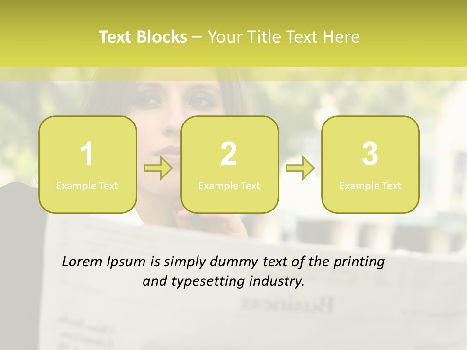 Tree Hair Confidence PowerPoint Template