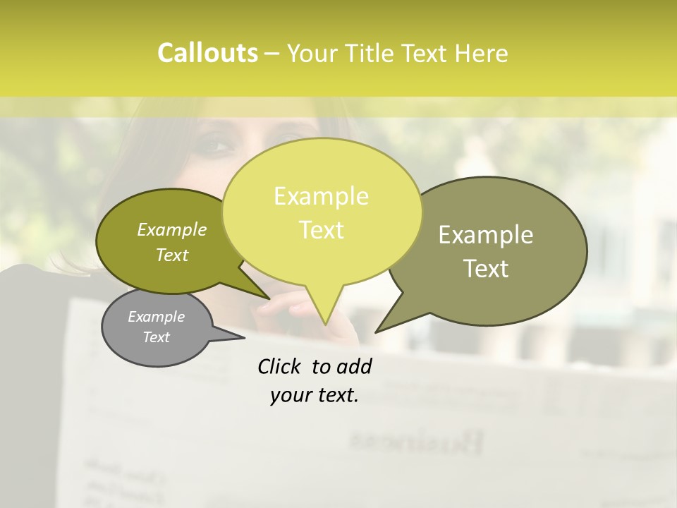 Tree Hair Confidence PowerPoint Template