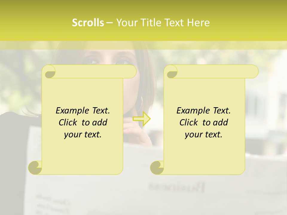 Tree Hair Confidence PowerPoint Template