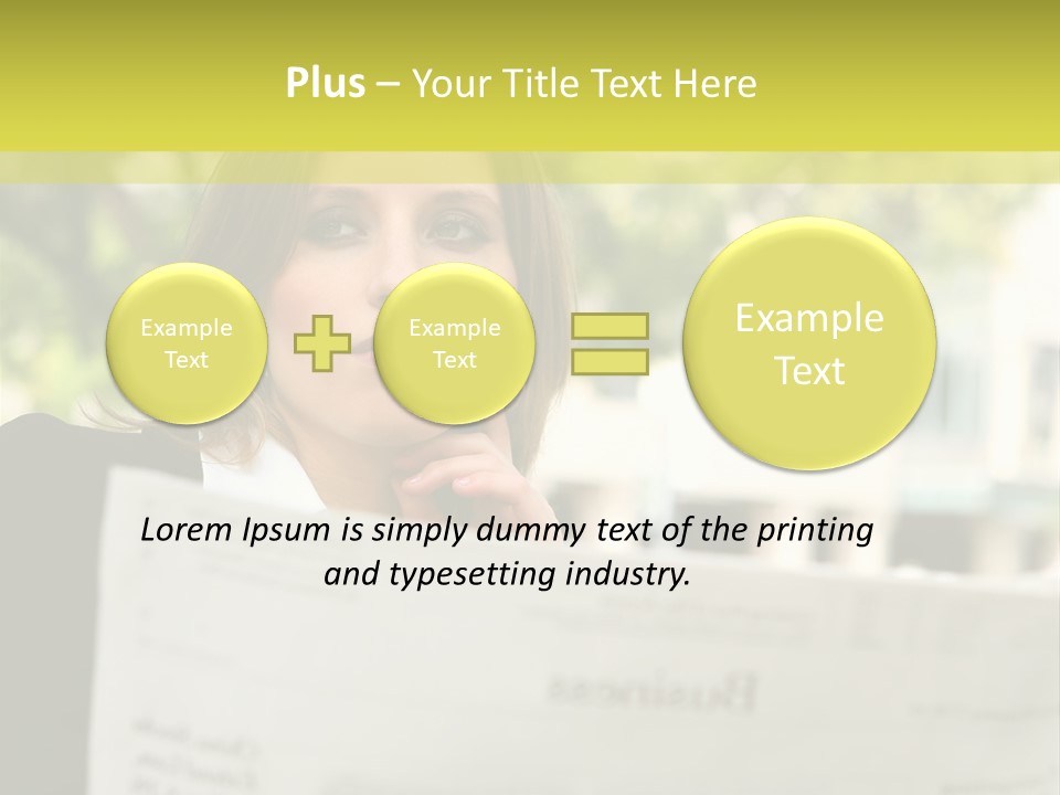 Tree Hair Confidence PowerPoint Template
