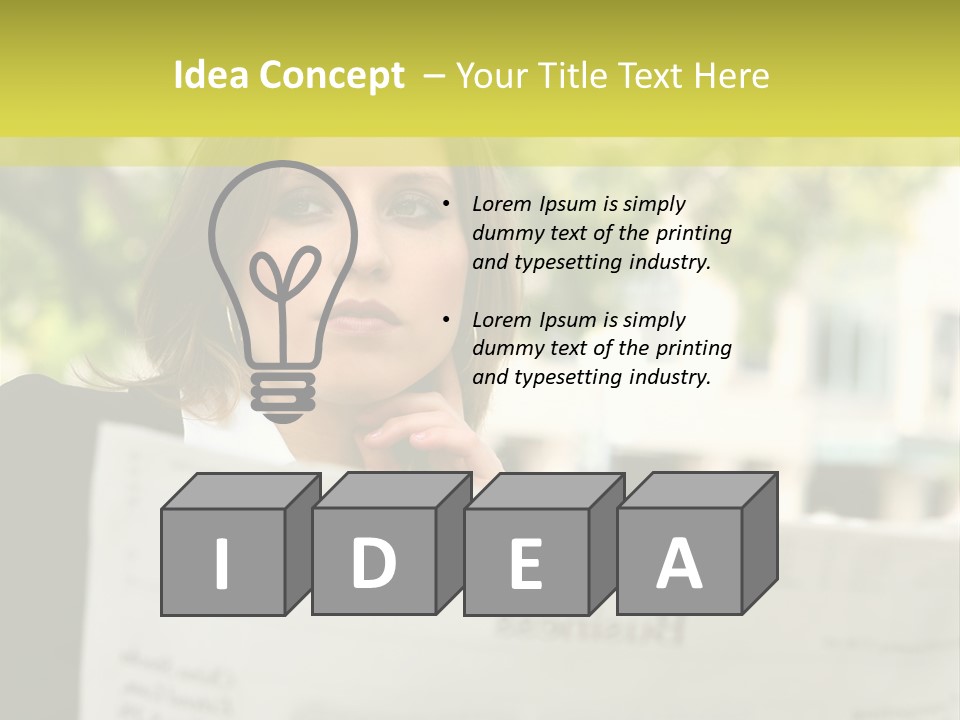 Tree Hair Confidence PowerPoint Template