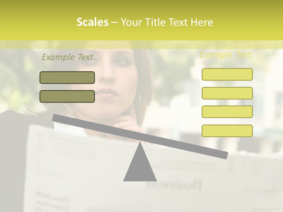 Tree Hair Confidence PowerPoint Template