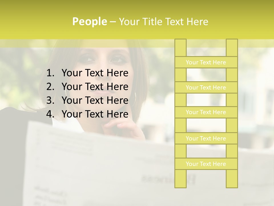 Tree Hair Confidence PowerPoint Template