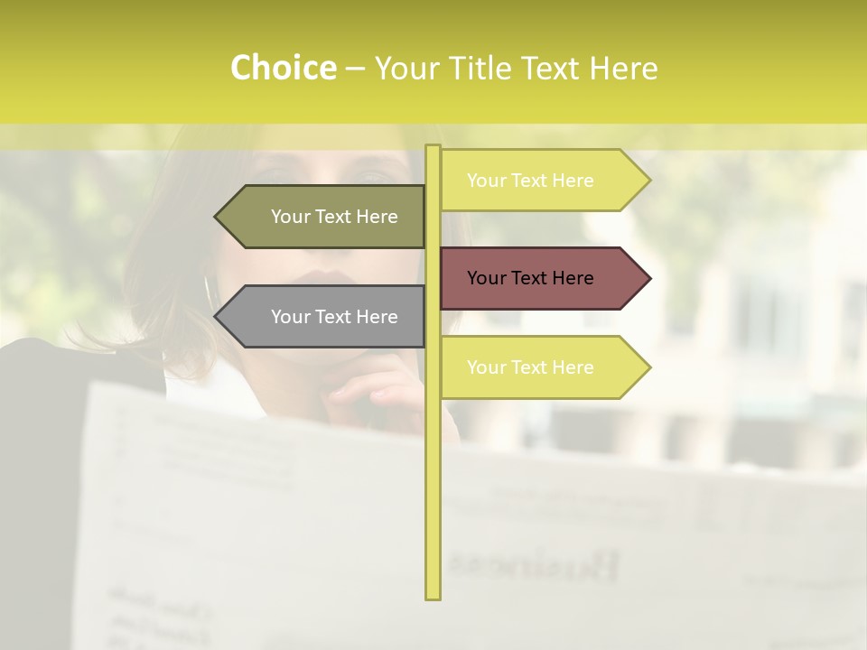 Tree Hair Confidence PowerPoint Template