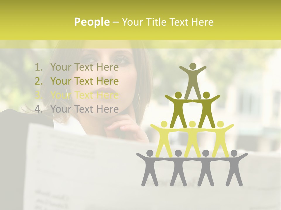 Tree Hair Confidence PowerPoint Template