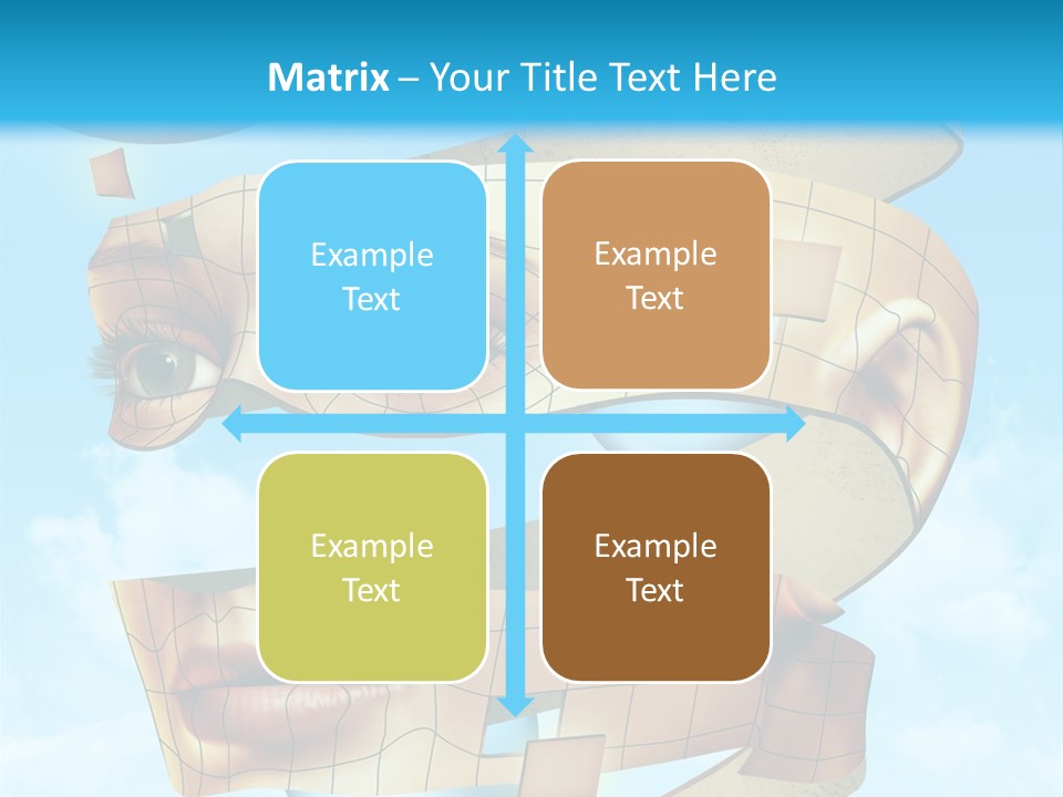 Stripe Peel Thought PowerPoint Template
