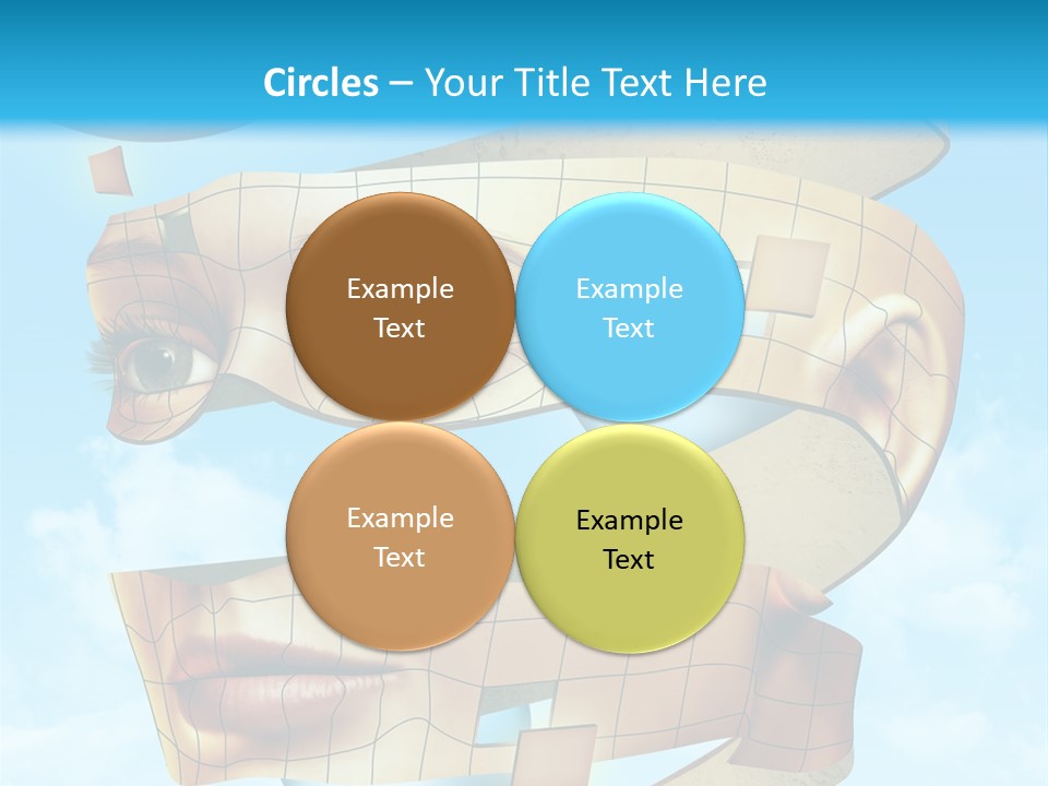 Stripe Peel Thought PowerPoint Template