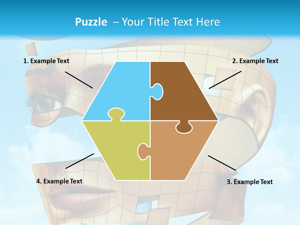 Stripe Peel Thought PowerPoint Template