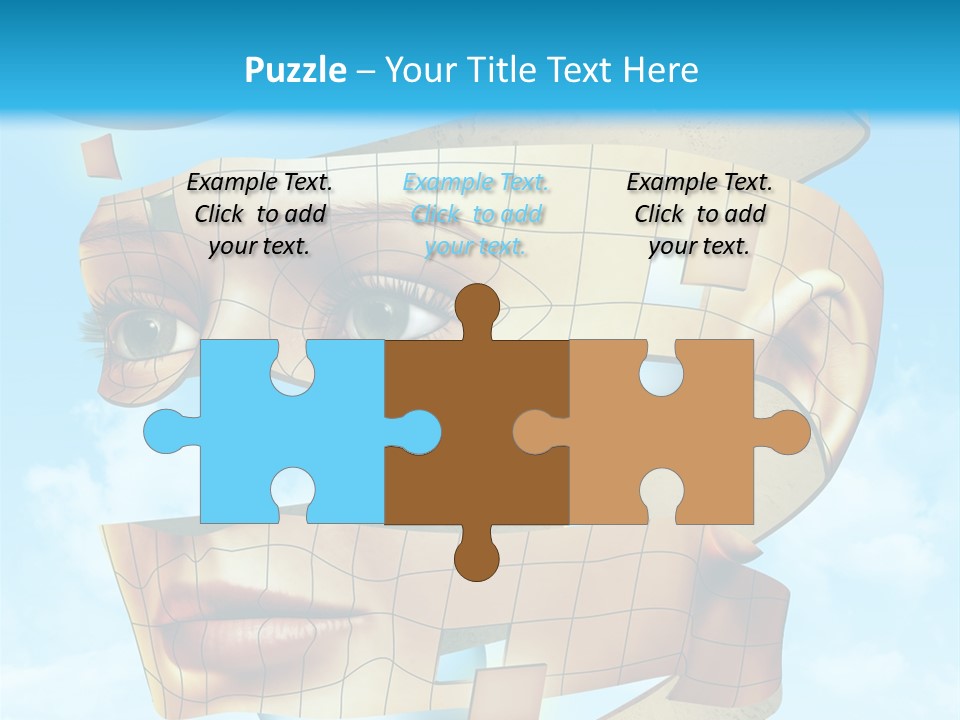 Stripe Peel Thought PowerPoint Template