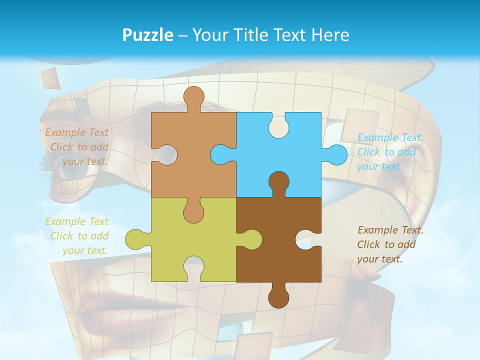 Stripe Peel Thought PowerPoint Template