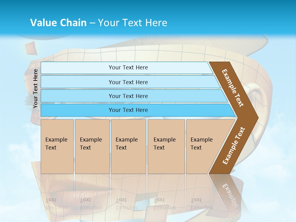 Stripe Peel Thought PowerPoint Template