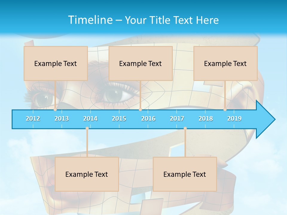 Stripe Peel Thought PowerPoint Template