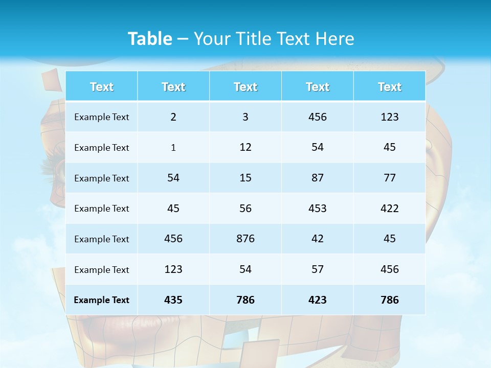 Stripe Peel Thought PowerPoint Template