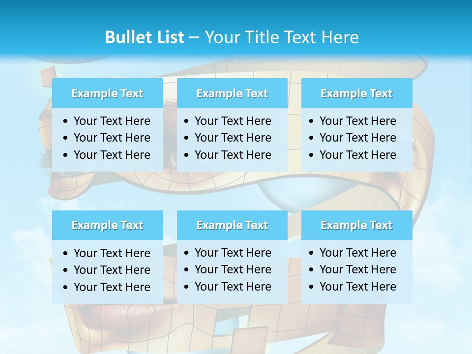 Stripe Peel Thought PowerPoint Template