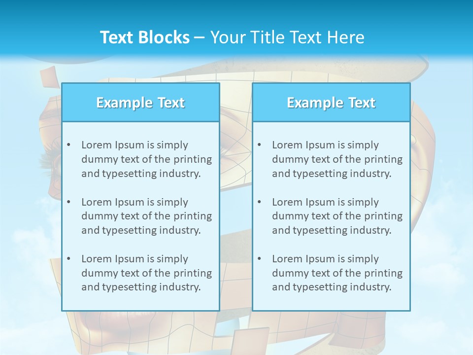Stripe Peel Thought PowerPoint Template