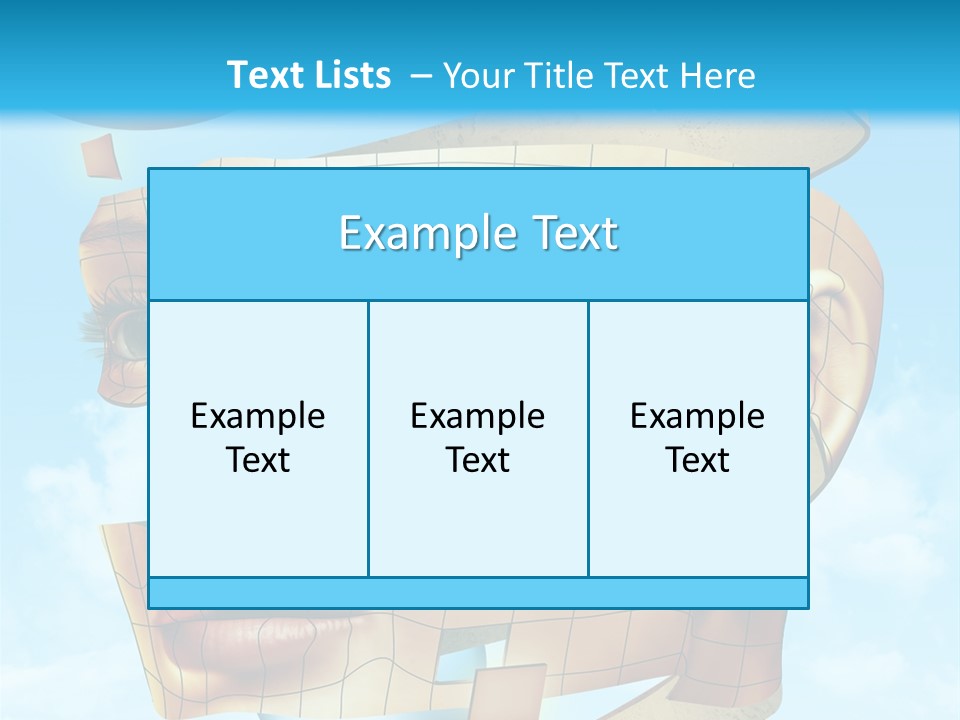 Stripe Peel Thought PowerPoint Template