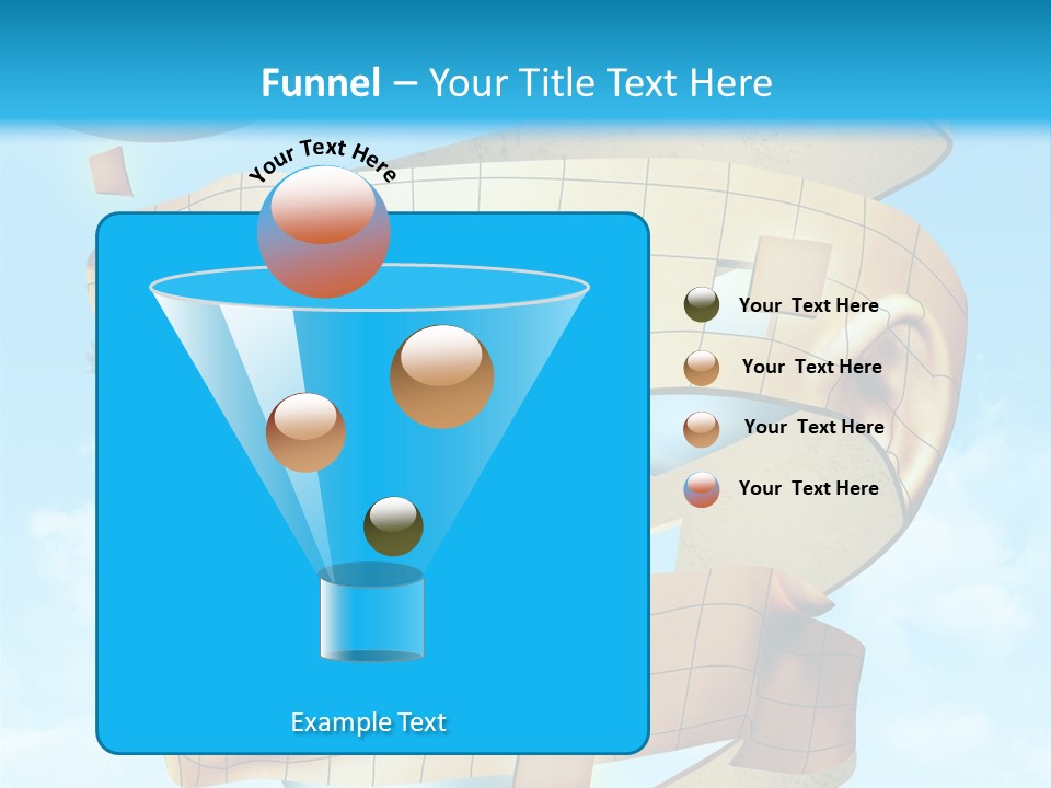 Stripe Peel Thought PowerPoint Template