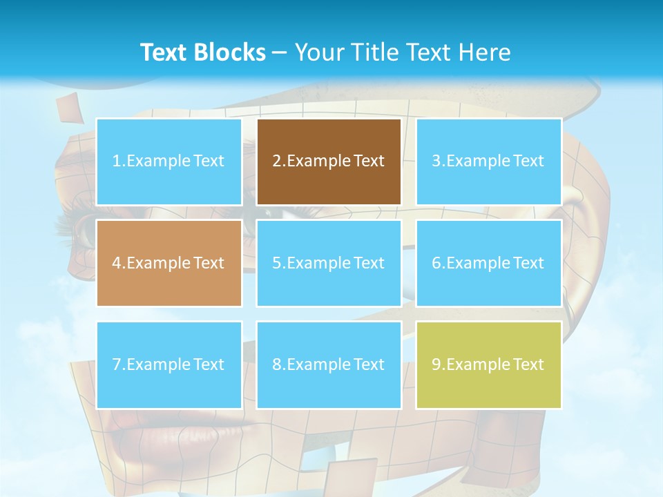 Stripe Peel Thought PowerPoint Template