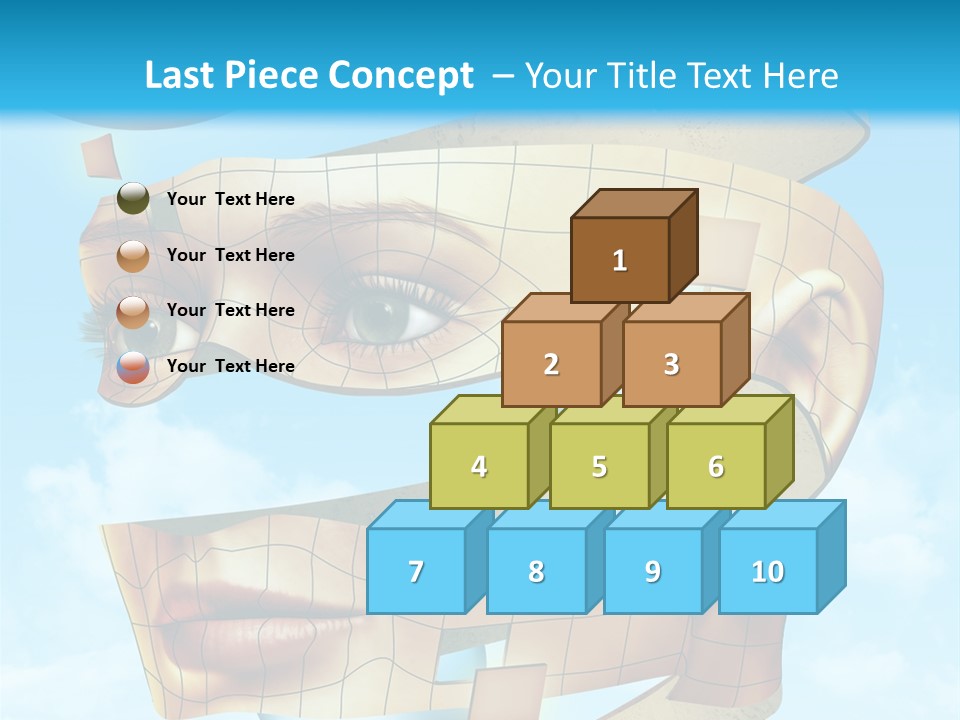 Stripe Peel Thought PowerPoint Template
