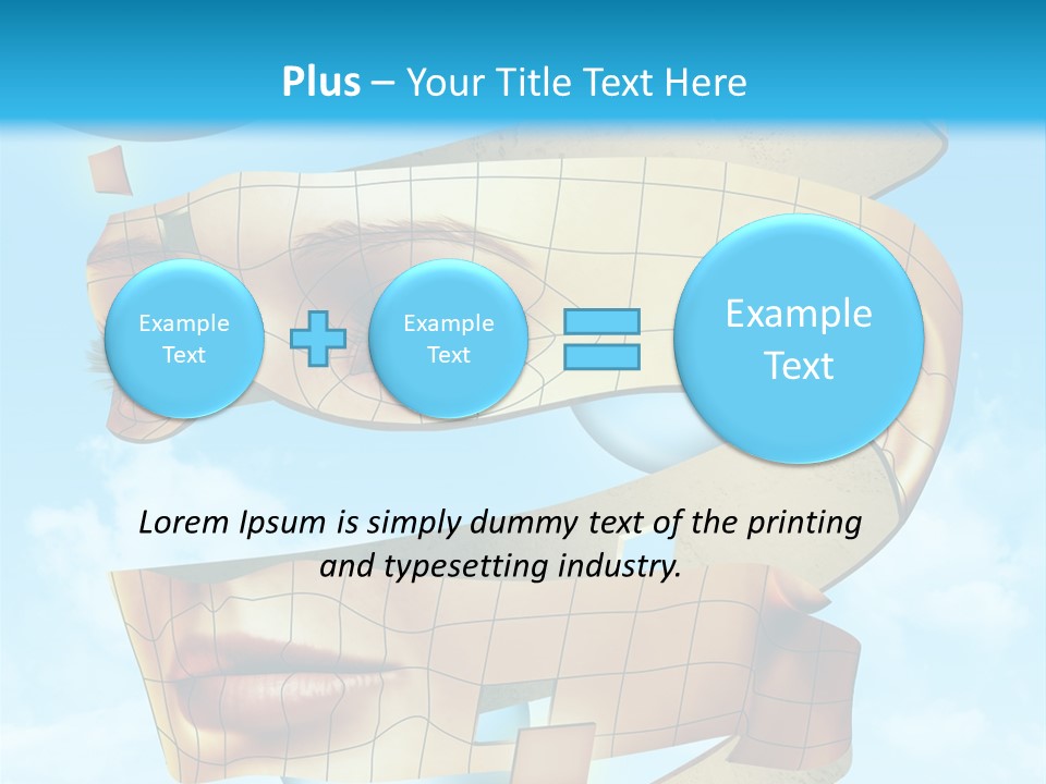 Stripe Peel Thought PowerPoint Template