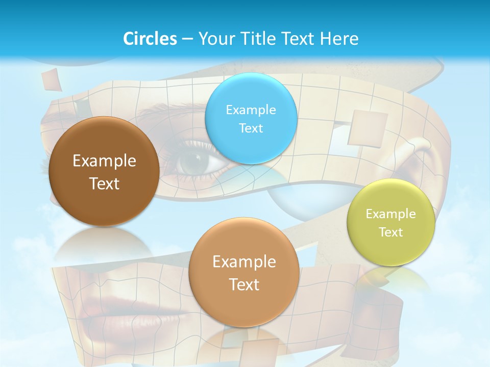 Stripe Peel Thought PowerPoint Template