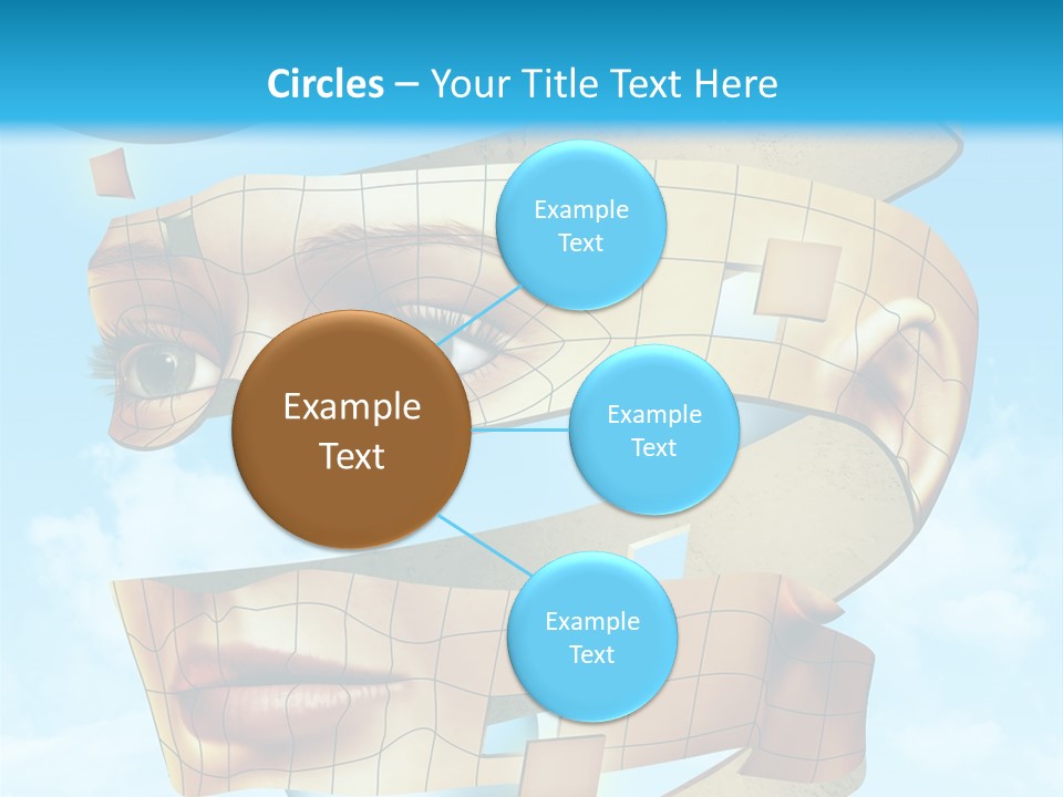 Stripe Peel Thought PowerPoint Template