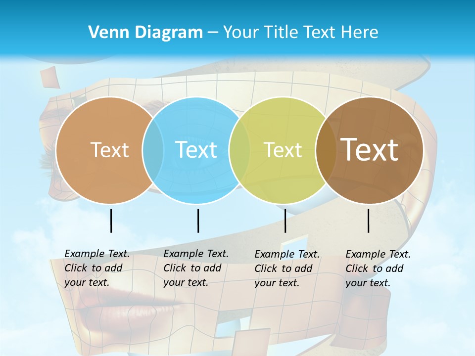 Stripe Peel Thought PowerPoint Template