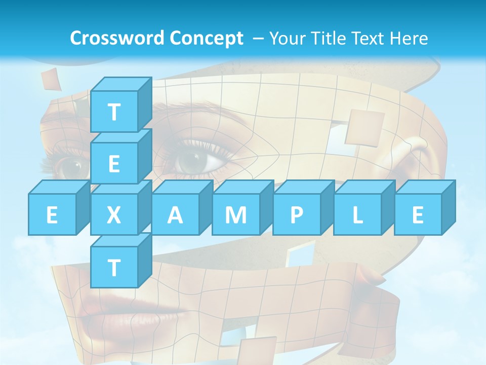 Stripe Peel Thought PowerPoint Template