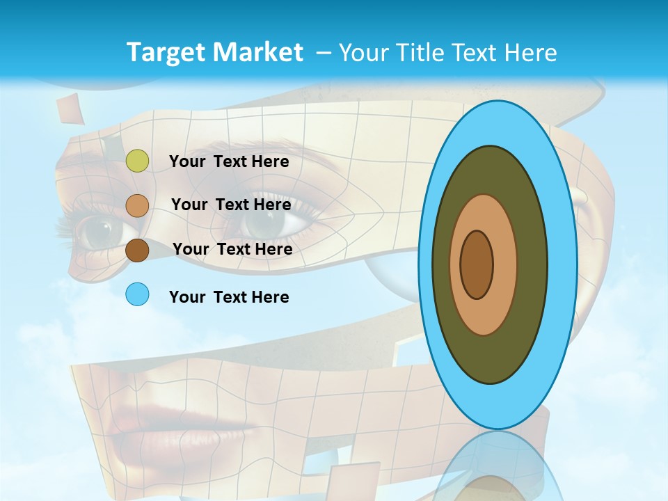 Stripe Peel Thought PowerPoint Template