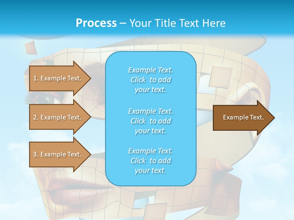 Stripe Peel Thought PowerPoint Template