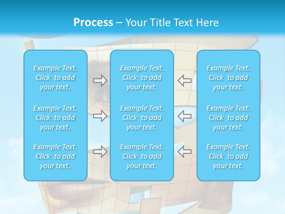Stripe Peel Thought PowerPoint Template