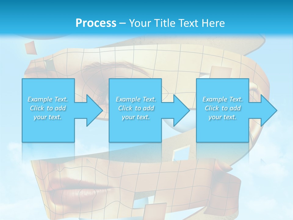 Stripe Peel Thought PowerPoint Template